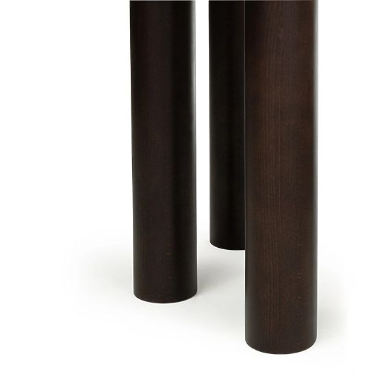 Table extensible Loa 140-200 cm, placage de chêne, noyer, bois de hêtre, arrondi