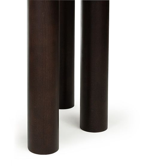Table extensible Loa 140-200 cm, placage de chêne, noyer, bois de hêtre, arrondi