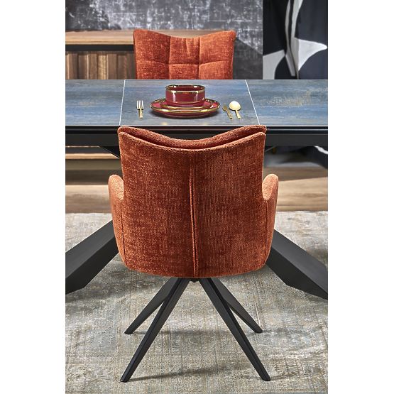 Table extensible LUCIANO, plateau : marbre bleu (2p=1ks)