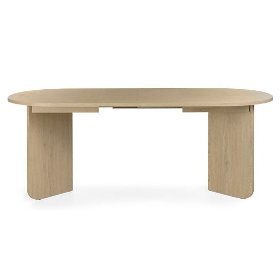 Table extensible Mou 140-200 cm, Chêne Cremona Torro, plateau ovale