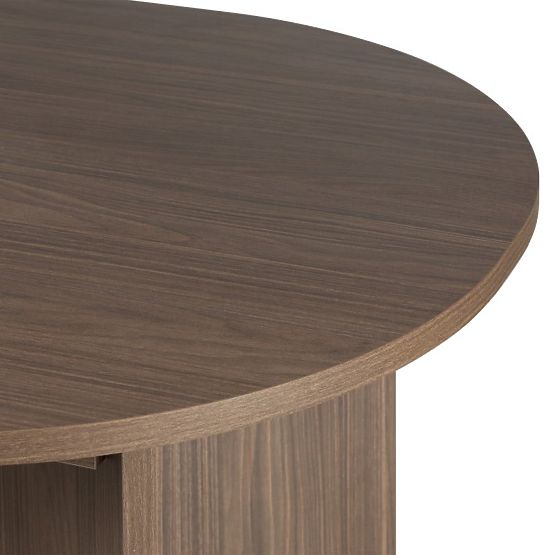 Table extensible Mou 140-200 cm, Noyer lincoln, plateau ovale