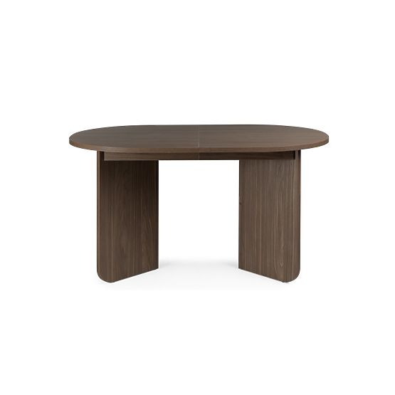 Table extensible Mou 140-200 cm, Noyer lincoln, plateau ovale