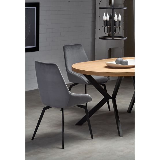Table extensible PERONI chêne doré - noir