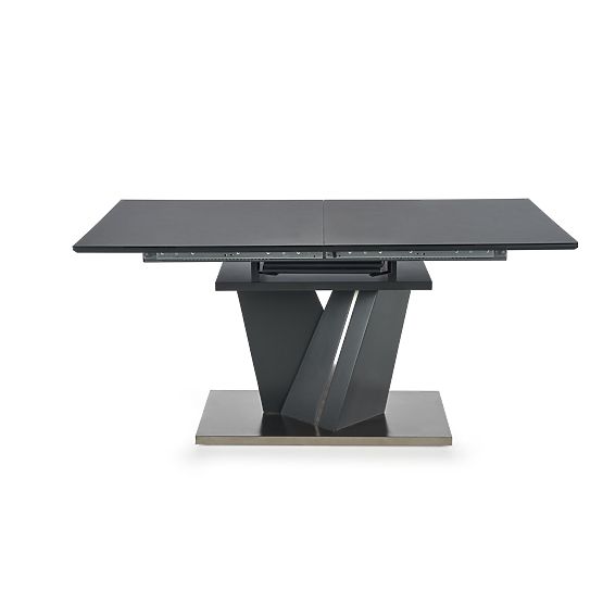 Table extensible SALVADOR plateau - cendre foncée, pieds - cendre foncée (3p=1ks)