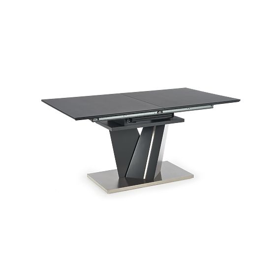 Table extensible SALVADOR plateau - cendre foncée, pieds - cendre foncée (3p=1ks)