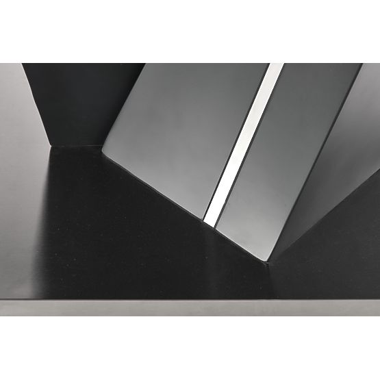 Table extensible SALVADOR plateau - cendre foncée, pieds - cendre foncée (3p=1ks)