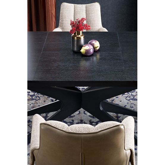 Table extensible SANDRO, noir (2p=1ks)