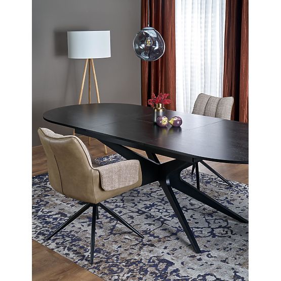 Table extensible SANDRO, noir (2p=1ks)