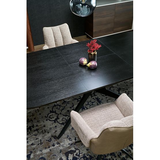 Table extensible SANDRO, noir (2p=1ks)