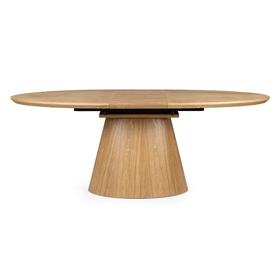 Table extensible Solan 160-200 cm, ovale, naturel