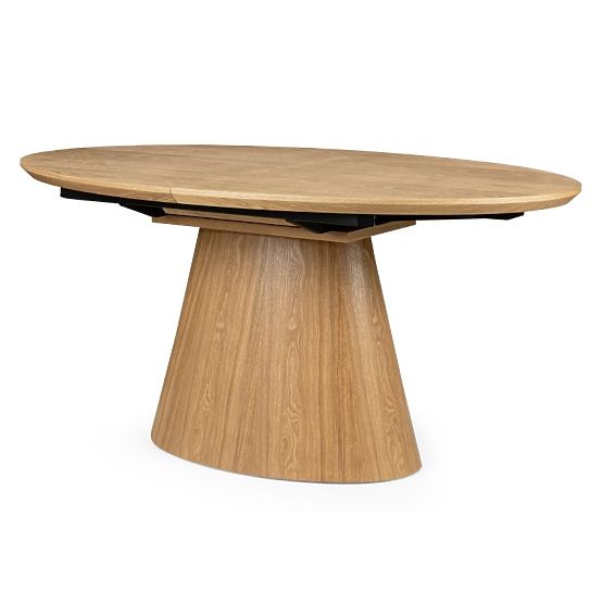 Table extensible Solan 160-200 cm, ovale, naturel