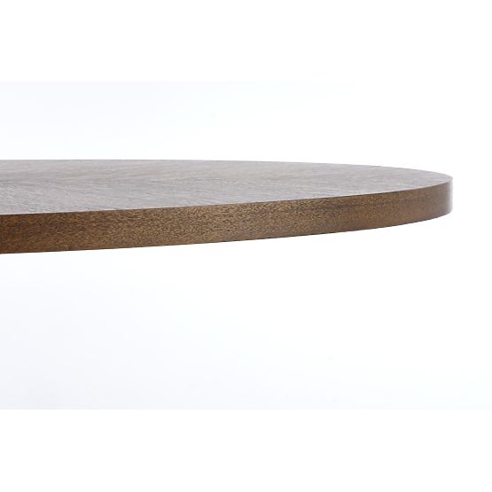 Table LOCARNO, plateau - noyer, pied - noir (2p=1pc)