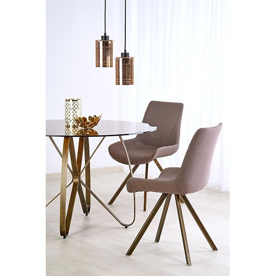 Table LUNGO doré antique / marron (2p=1pc)