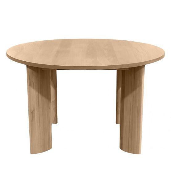 Table à manger Bali 120 cm, ronde, crème blanche