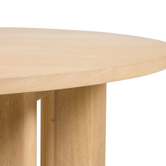 Table à manger Bali 120 cm, ronde, crème blanche