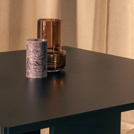 Table à manger Gasper 100 cm, carré, noir