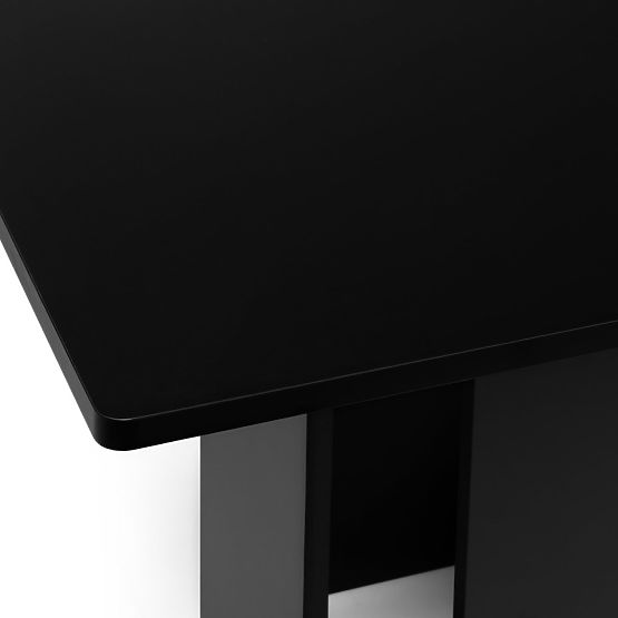 Table à manger Gasper 100 cm, carré, noir