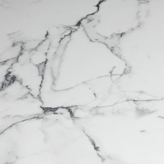 Table à manger Kairo 120 cm, rond, beige foncé, marbré