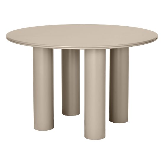 Table à manger Kairo 120 cm, rond, beige foncé