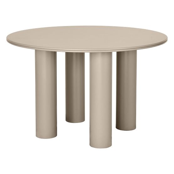 Table à manger Kairo 120 cm, rond, beige foncé