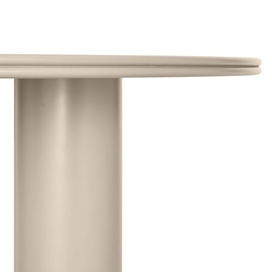 Table à manger Kairo 120 cm, rond, beige foncé