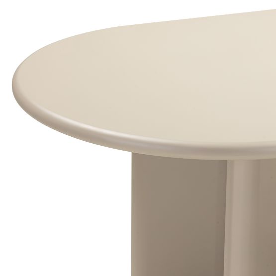 Table à manger Lima 220 cm, beige foncé, ovale