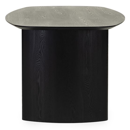 Table à manger Oriento 200 cm, ovale, placage de frêne