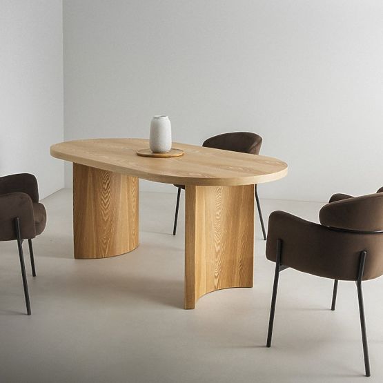 Table à manger ovale Portofino, frêne