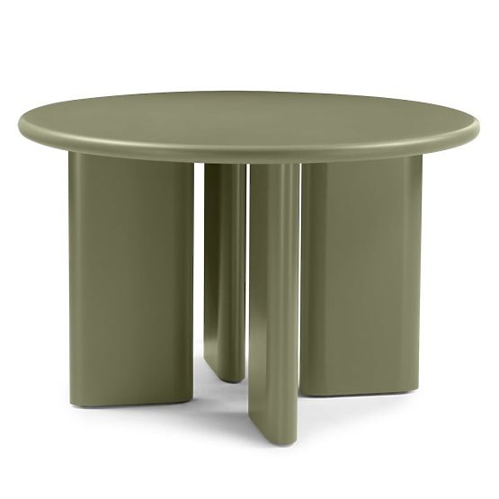 Table à manger Poem 120 cm, rond, olive, mat
