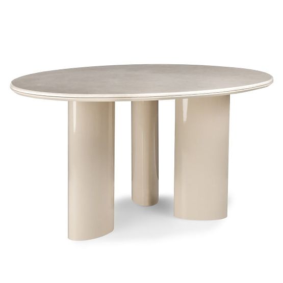 Table à manger Rio 160 cm, beige clair/marbre