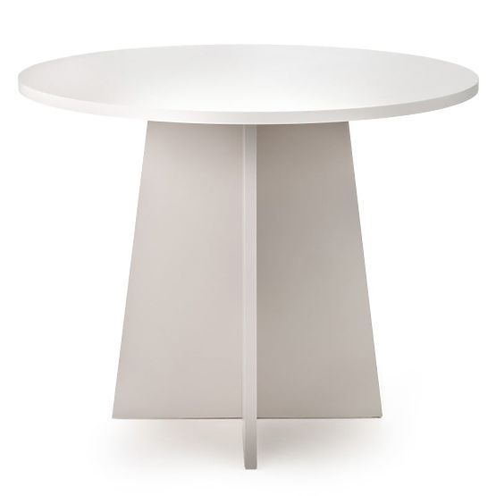 Table à manger rond Merlo 100 cm, cachemire