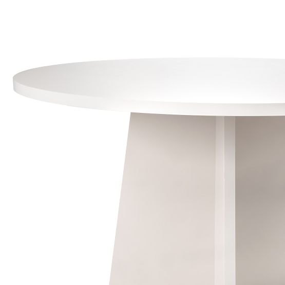 Table à manger rond Merlo 100 cm, cachemire