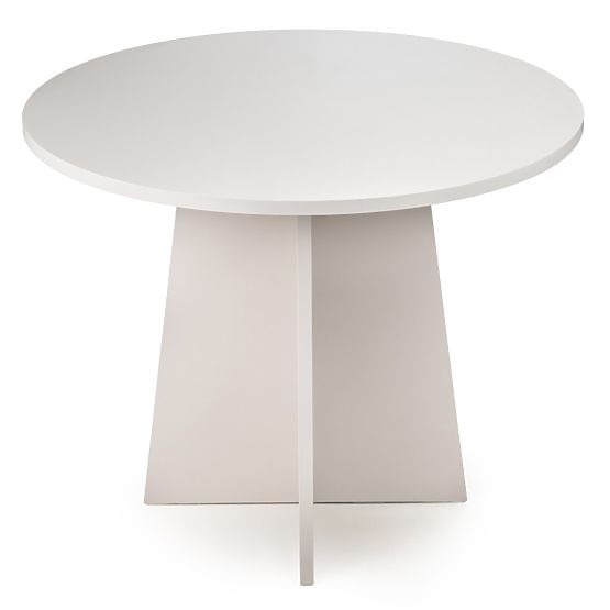 Table à manger rond Merlo 100 cm, cachemire