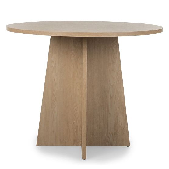 Table à manger rond Merlo 100 cm, Chêne Cremona Torro