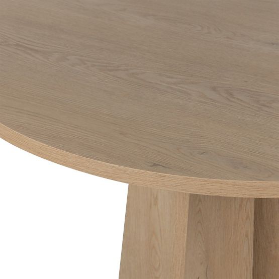 Table à manger rond Merlo 100 cm, Chêne Cremona Torro