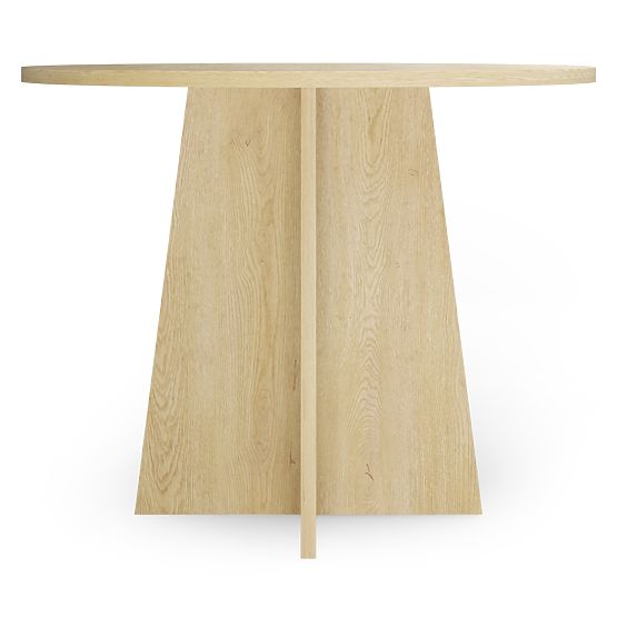 Table à manger rond Merlo 100 cm, Chêne Cremona Torro