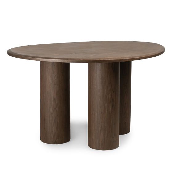 Table à manger Vesper 140 cm, noyer foncé