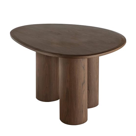 Table à manger Vesper 140 cm, noyer foncé