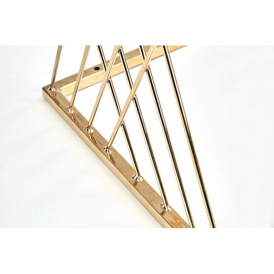 Table d'appoint NANCY doré / transparent