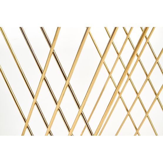 Table d'appoint NANCY doré / transparent