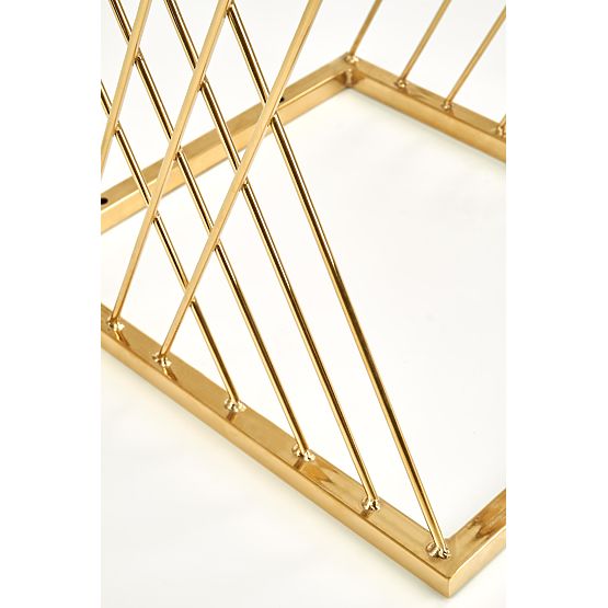 Table d'appoint NANCY doré / transparent
