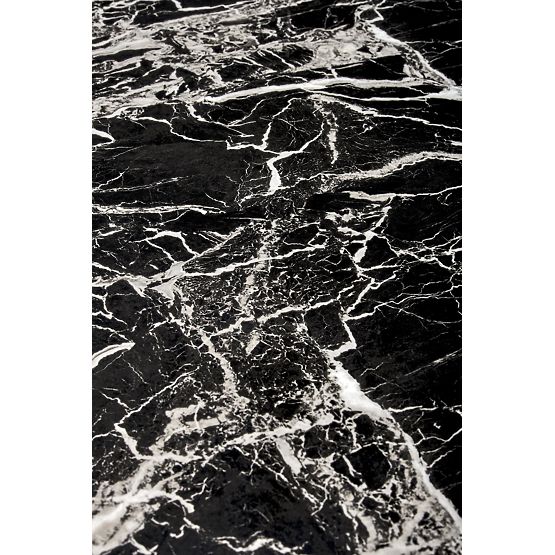 Table RAYMOND 2, plateau - marbre noir, pieds - dorés (2p=1pc)