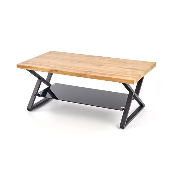 Table rectangulaire XENA noir / naturel