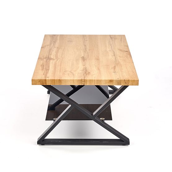 Table rectangulaire XENA noir / naturel