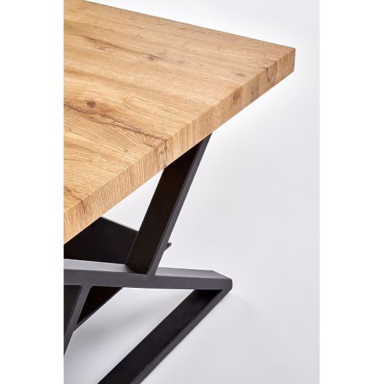 Table rectangulaire XENA noir / naturel