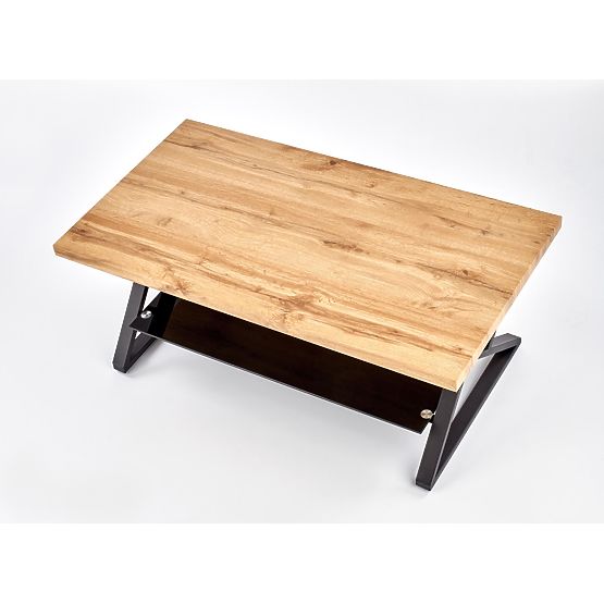 Table rectangulaire XENA noir / naturel