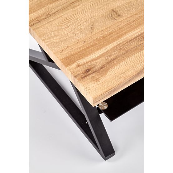 Table rectangulaire XENA noir / naturel