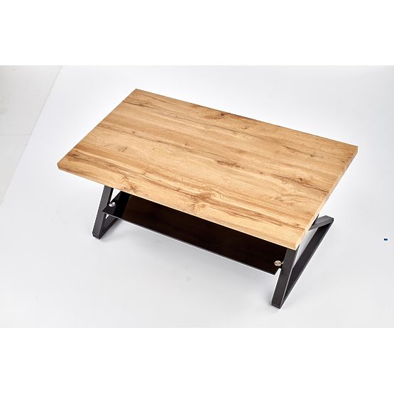 Table rectangulaire XENA noir / naturel