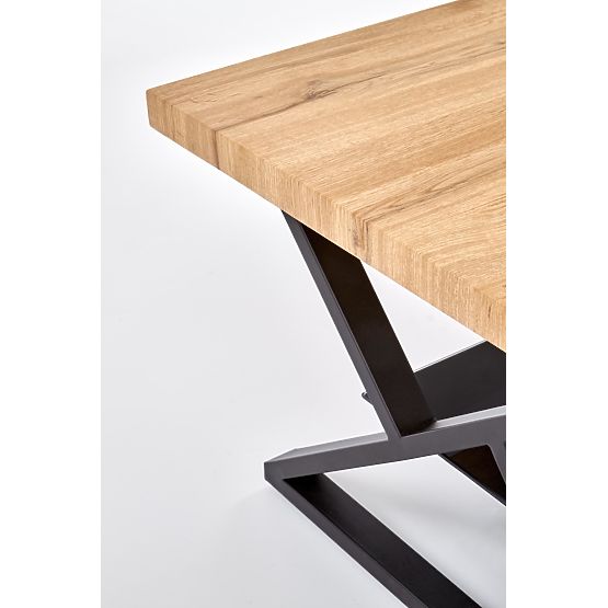 Table rectangulaire XENA noir / naturel