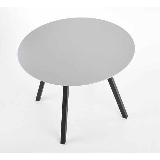 Table ronde BALROG, structure - noire, plateau - gris clair (2p=1ks)